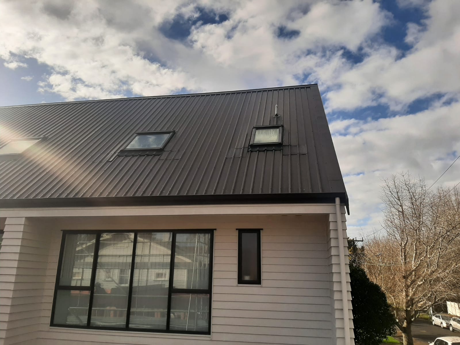New Colorsteel roof with skylights - Auckland