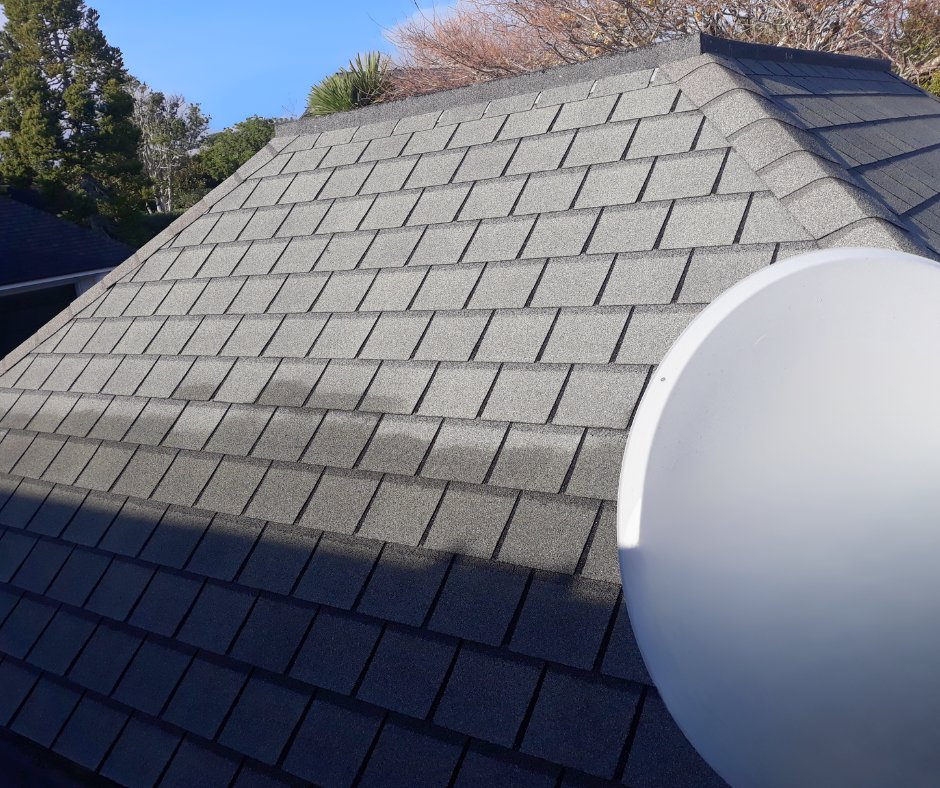 Completed asphalt shingle roof - residential